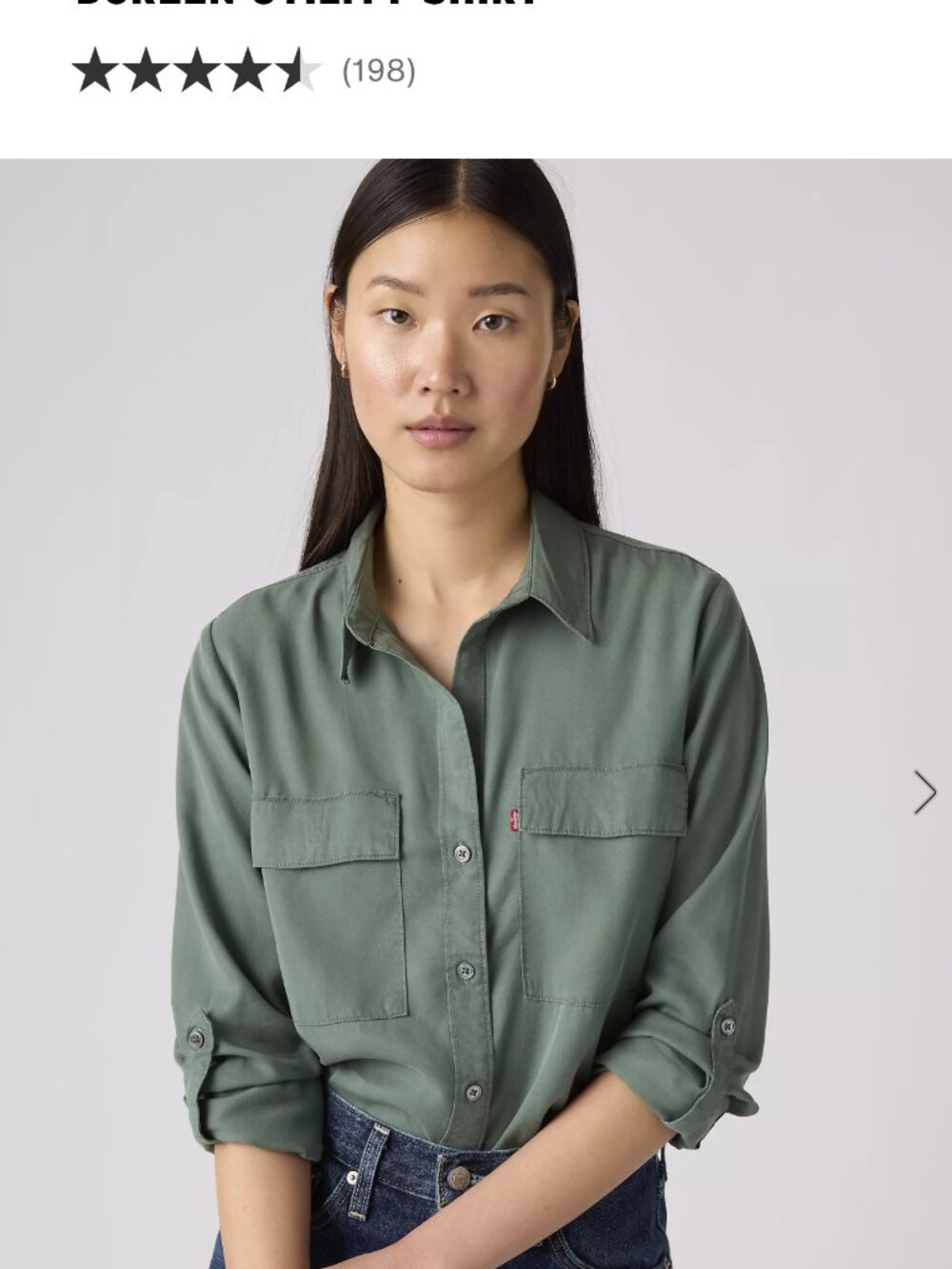 LEVI's "Doreen" Utility Shirt, Medium